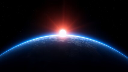 息をのむような眺めの宇宙から見た地