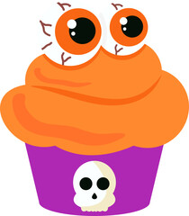 Halloween Cupcake Illustration
