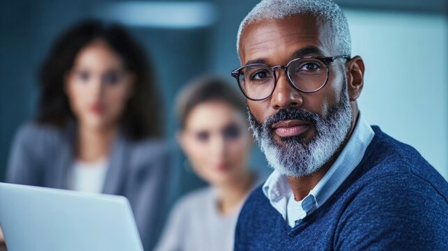 A diverse team of professionals collaborating in a modern office, using laptops and whiteboards, realistic lighting,