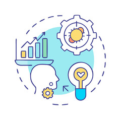 analytical thinking icon, analytical thinking vector illustration-simple illustration of analytical thinking, perfect for analytical thinking logos and icons