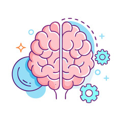 brain icon, brain vector illustration-simple illustration of brain, perfect for brain logos and icons