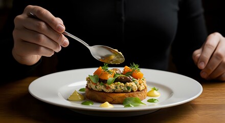 Gourmet Dish Garnishing