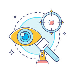observation icon, observation vector illustration-simple illustration of observation, perfect for observation logos and icons