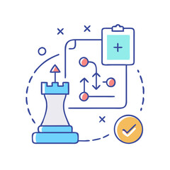 strategy icon, strategy vector illustration-simple illustration of strategy, perfect for strategy logos and icons