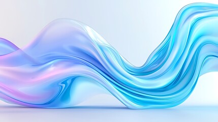 Fototapeta premium Abstract Fluid Spiral Pattern with Blue and Pink Shades on White Background Art for Modern Aesthetic and Decorative Backdrop