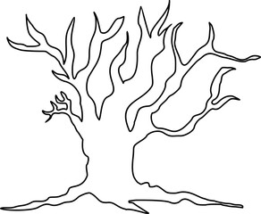 Tree Line Art