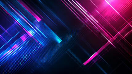 Bright Neon Lines Create a Vibrant Abstract Background Filled With Energy and Movement During a Digital Art Exhibition
