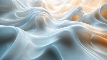 Fototapeta premium Smooth flowing forms create a landscape of ethereal beauty