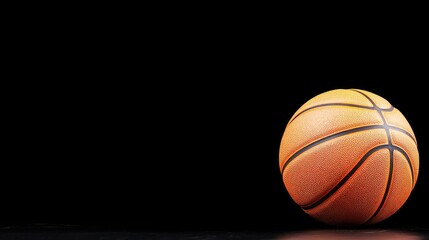 Obraz premium Basketball on Black Background (1)