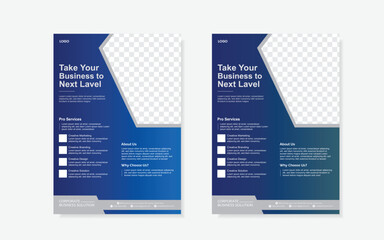 Corporate business flyer template design