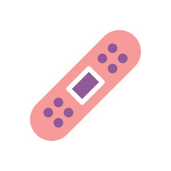 Cute Decorative Bandage Vector Illustration