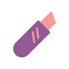 Retractable Blade Cutter Minimalist Illustration