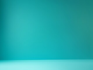 Empty teal background with a smooth surface.