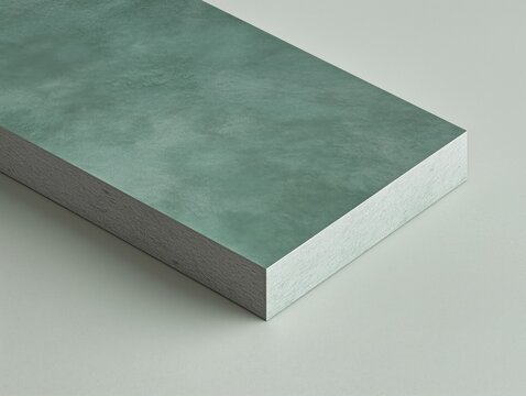 A sleek minimalist squared sample made of bleen material.