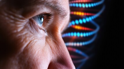 A scientist analyzing genetic data on a high-resolution computer screen, DNA sequences visible, ultra-realistic