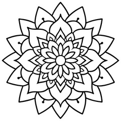 Mandala colouring pages for kids and adults