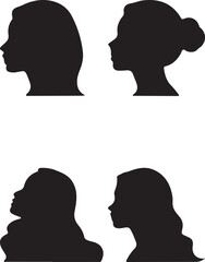 vector silhouette of a woman