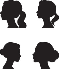 Fototapeta premium vector silhouette of a woman