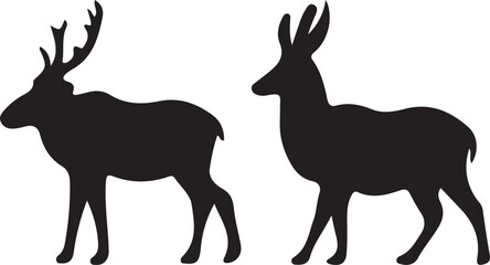 deer silhouette vector