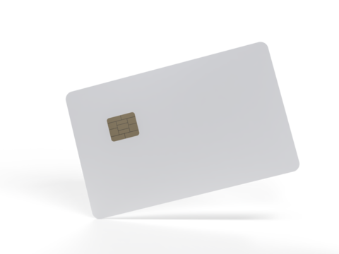3D realistic plastic credit card templates. Empty debit card with chip card isolated on background. Mockup empty design concept for online business and finance, technology payment, digital purchase.