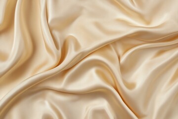 Obraz premium Creamy satin fabric with soft folds and subtle gloss. Neural network AI generated