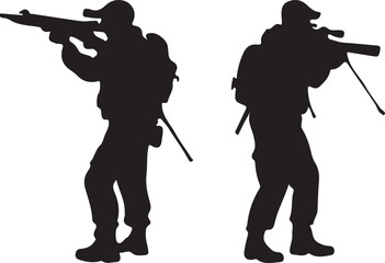 silhouette of a soldier