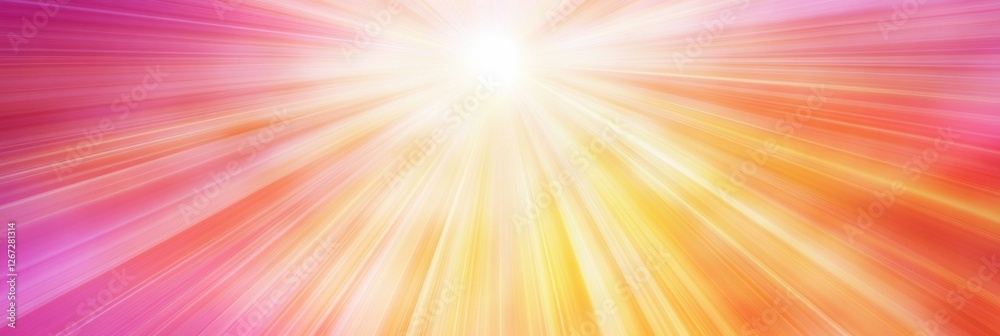 Leinwandbilder bright and vibrant rays of light radiating in a colorful abstract display during a warm sunset. gene