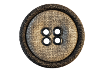 Fabric button with four holes.