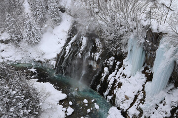 Snow water fall