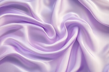 Obraz premium Flowing purple silk fabric, soft texture and lighting. Neural network AI generated