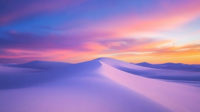 white sands national park sunset