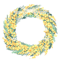 ミモザのリース