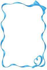 青いリボンのフレーム