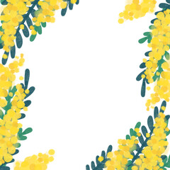 ミモザのフレーム