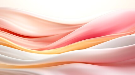 Abstract Swirl Background with Smooth Wavy Lines in Pink Orange and White Tones Gentle Light and Shadow Creates an Artistic and Modern Minimalist Design