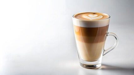 Latte Macchiato in Tall Glass