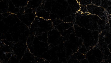 Obraz premium Black Marble Texture with Golden Veins Showcasing Luxury and Elegance