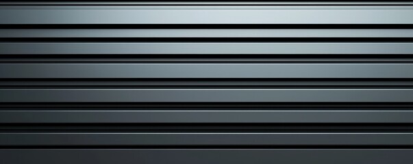 Abstract Dark Grey Metallic Horizontal Stripes Background Texture