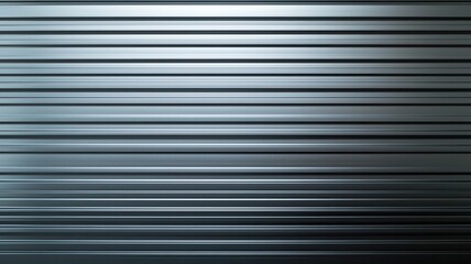 Fototapeta premium Abstract Metallic Texture Horizontal Grey Steel Ribbed Surface Background