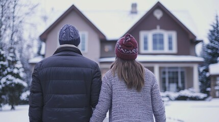 First-time homebuyers exploring mortgage options