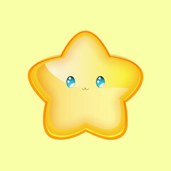 Happy and Colorful Cartoon Star Characters