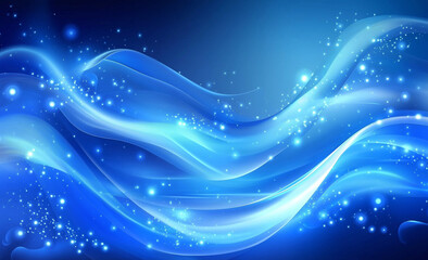 abstract blue background with stars