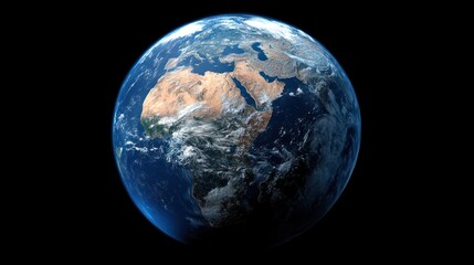 Earth, Africa centered, space view, clouds, weather patterns, environmental study