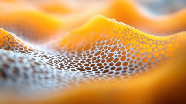 Futuristic Mesh Structure with Organic Flow