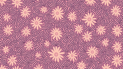 Flowers Fabric Pattern Background
