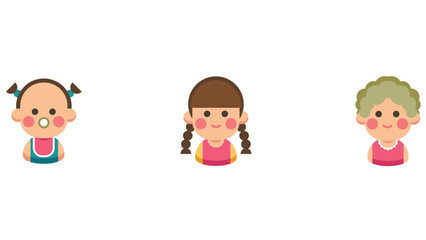 Avatar characters vector illustration cartoon style