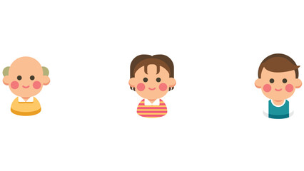 Avatar characters vector illustration cartoon style