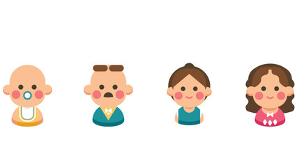 Avatar characters vector illustration cartoon style