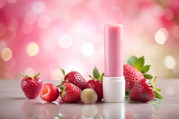 Cute Compact Pink Lip Balm Tube – Nourishing & Natural Tint