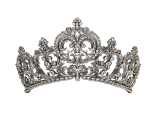 realistic photograph crown design isolate on white background for di-cut